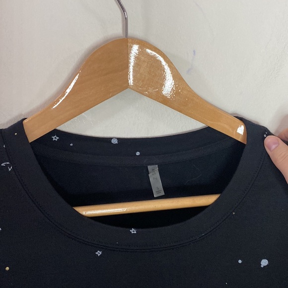 Z Supply scattered gold and silver celestial print Crewneck long sleeve size S - Picture 9 of 12